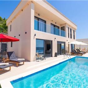 Luxury 4 Bedroom Villa with Infinity Pool, Sauna, Gym, Jacuzzi and Sea Views in Orašac, near Dubrovnik, Sleeps 8